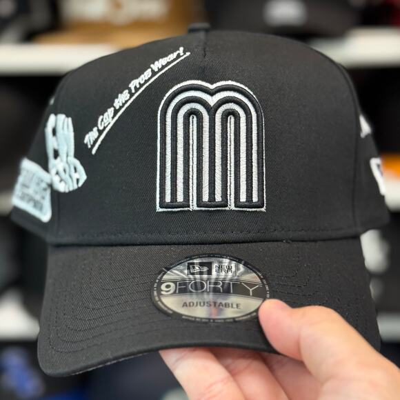 New Era Mexico WBC 'NE Anniversary' A-Frame 9FIFTY Snapback Black/White - Picture 2 of 3